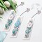 3PCS Flower Diamond Art Bookmarks – DIY Rhinestone Tassel Diamond Painting Kits for Adults, Small Craft Gift for Graduation, Birthday & Readers